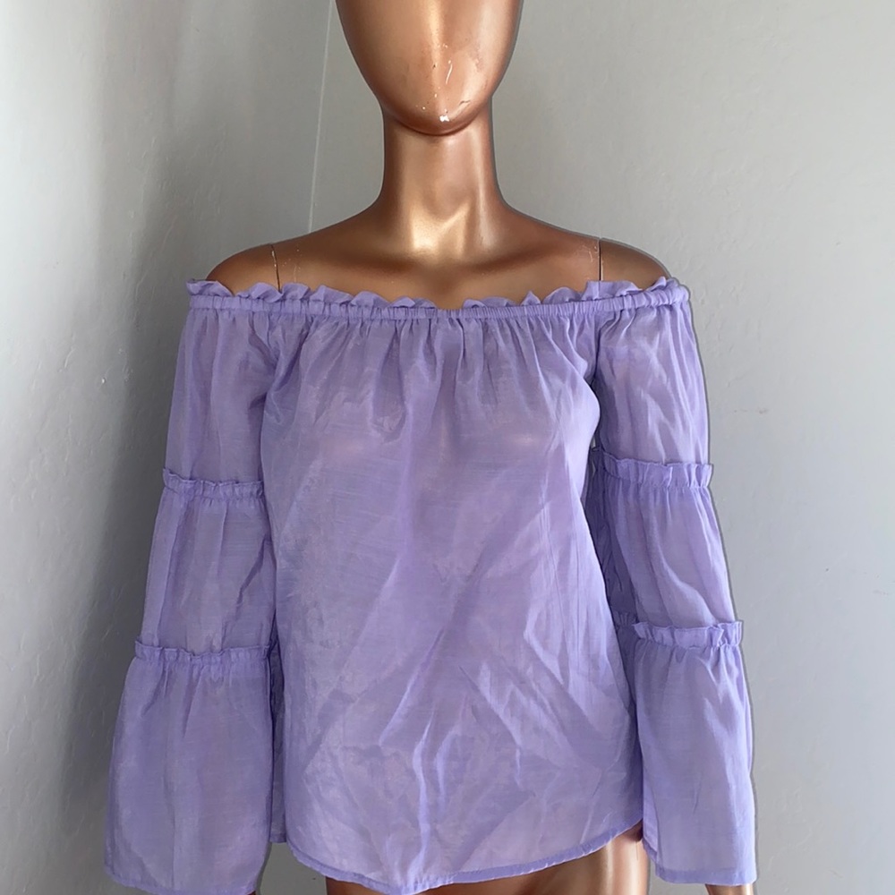 Rue 21 Purple off shoulder Shirt